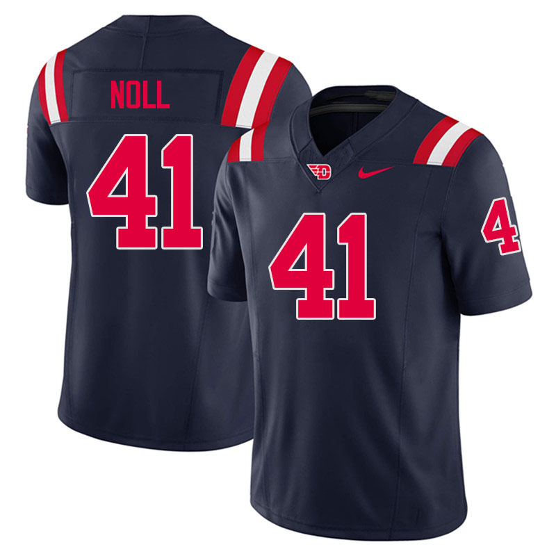 Dayton Flyers #41 Chuck Noll College Football Jerseys,Uniforms-Navy